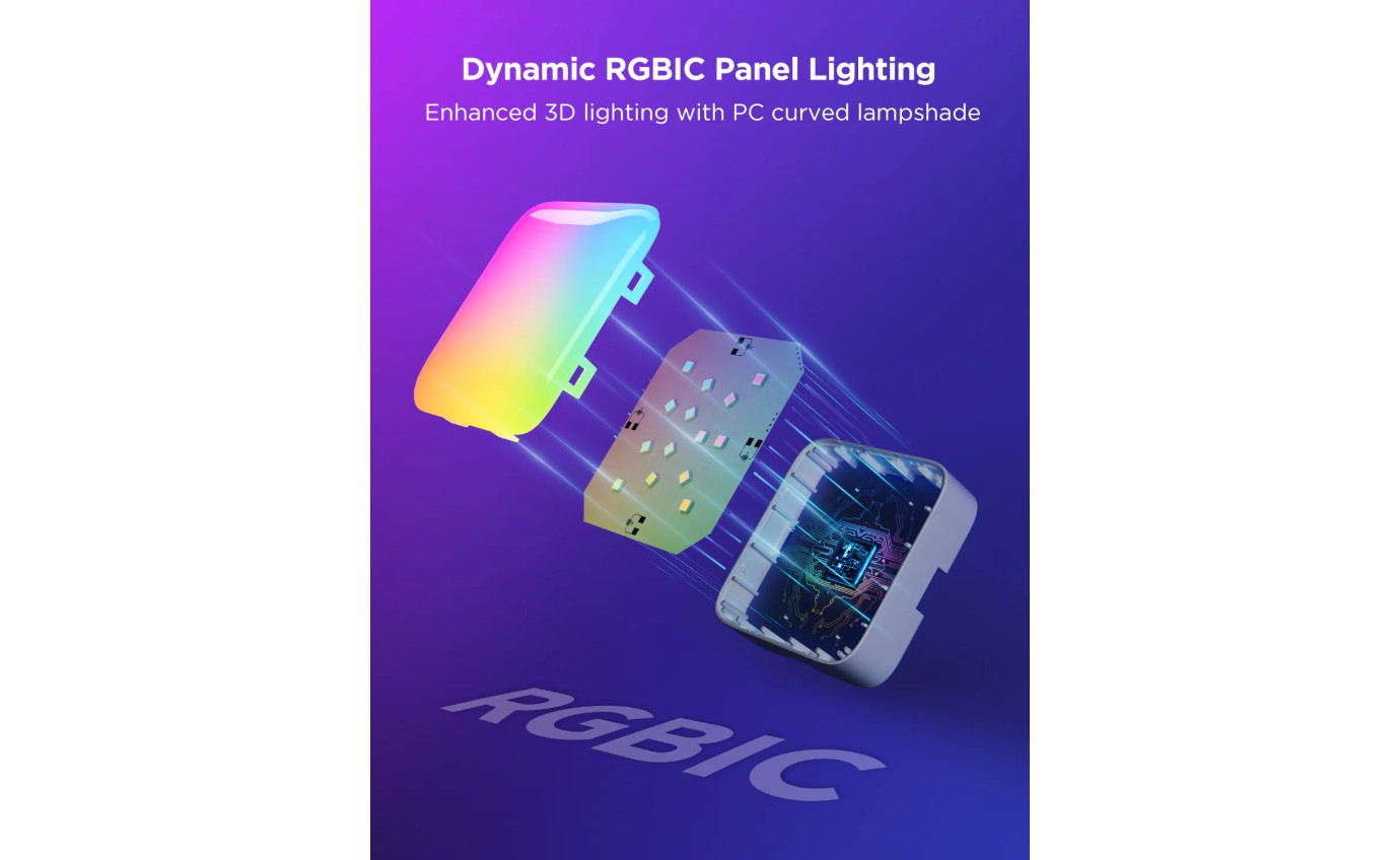 Govee RGBIC Mini Panel Light Kit Smart Wall Panels (10 Pack) H8069E01