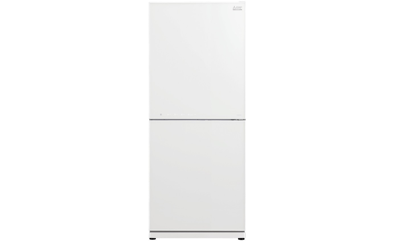 Mitsubishi 421L Bottom Mount Fridge (Glacier White) MRHGS421EXGWHA