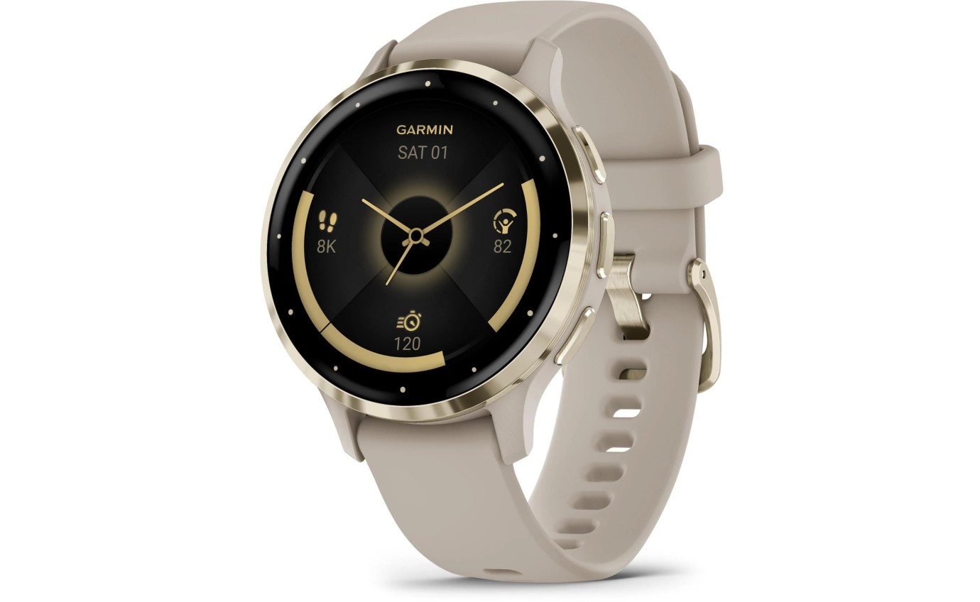 Garmin Venu&reg; 3S Smartwatch (Soft Gold/French Grey) 0100278502