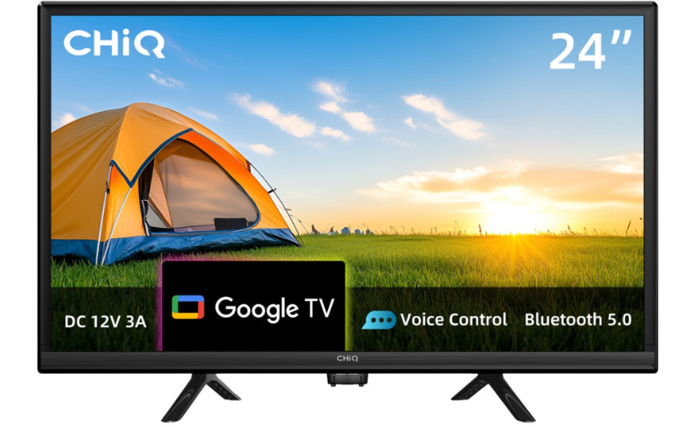 CHiQ 24 inch 12V/240V Portable LED HD Google TV L24D6CG