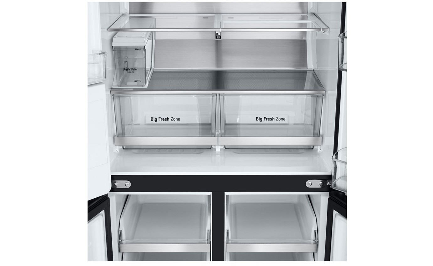 LG 508L Slim French Door Fridge (Matte Black) GFLN500MBL