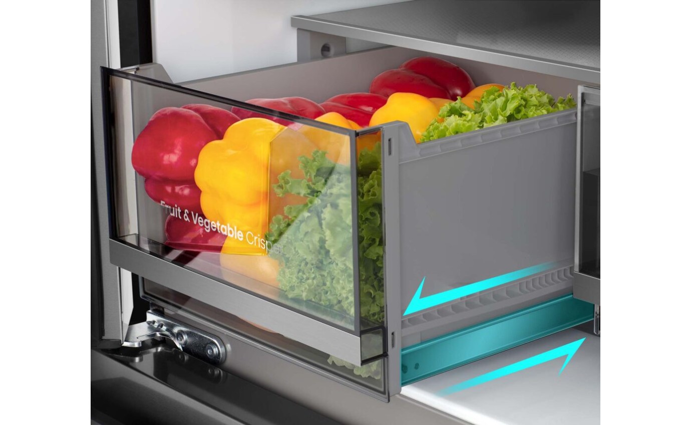 Hisense 640L PureFlex French Door Fridge (Dark Stainless Steel) HRCD640TBW