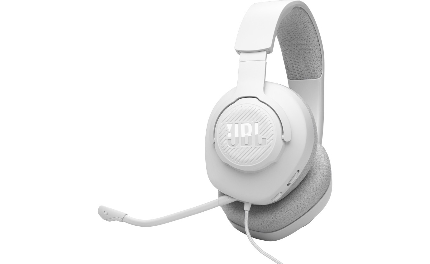 JBL Quantum 100 M2 Wired Over-Ear Headphones (White) JBLQTUM100M2WHT