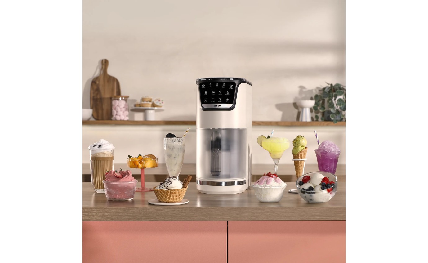 Tefal Dolci Rise Ice Cream Maker with Bonus Nesquik Tins NQ31IG04A