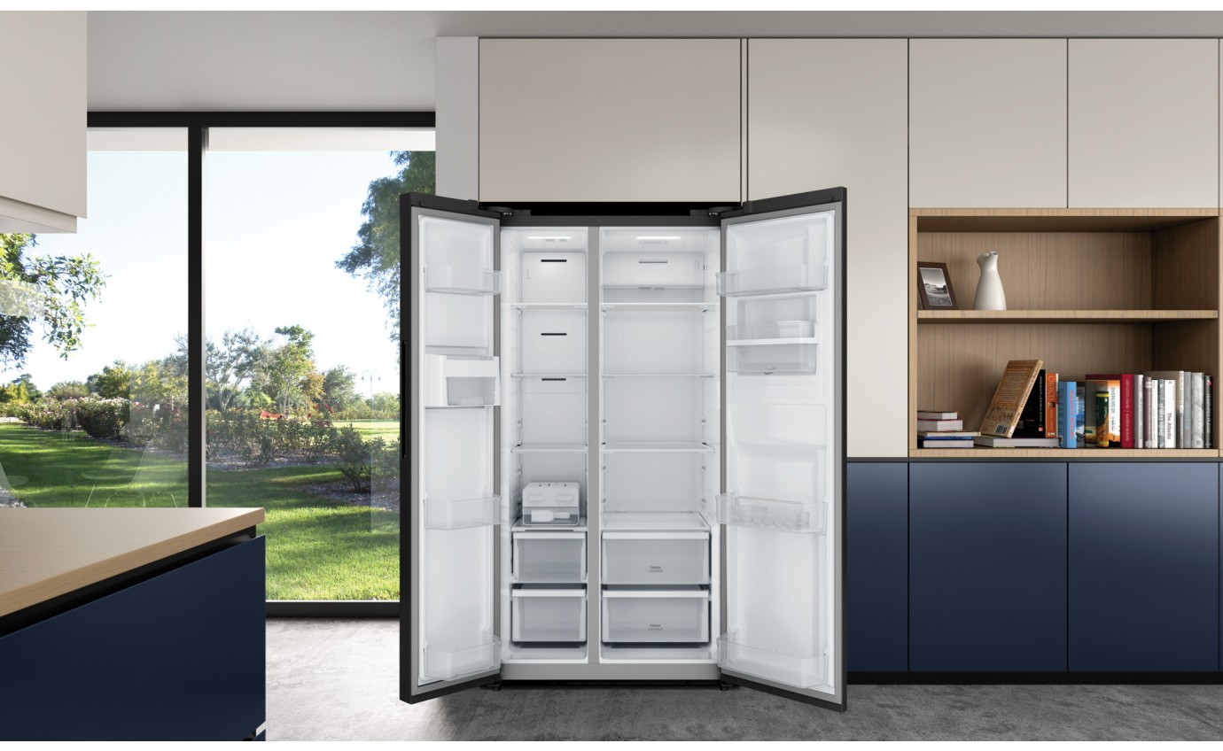 Westinghouse 619L Side By Side Fridge (Matte Black) WSE6240BB