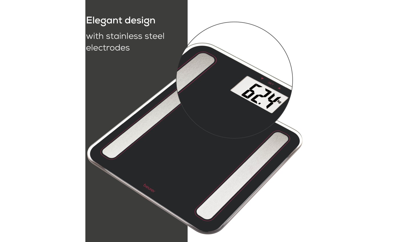 Beurer Limited Edition Digital Glass Body Fat Scale BF183RC