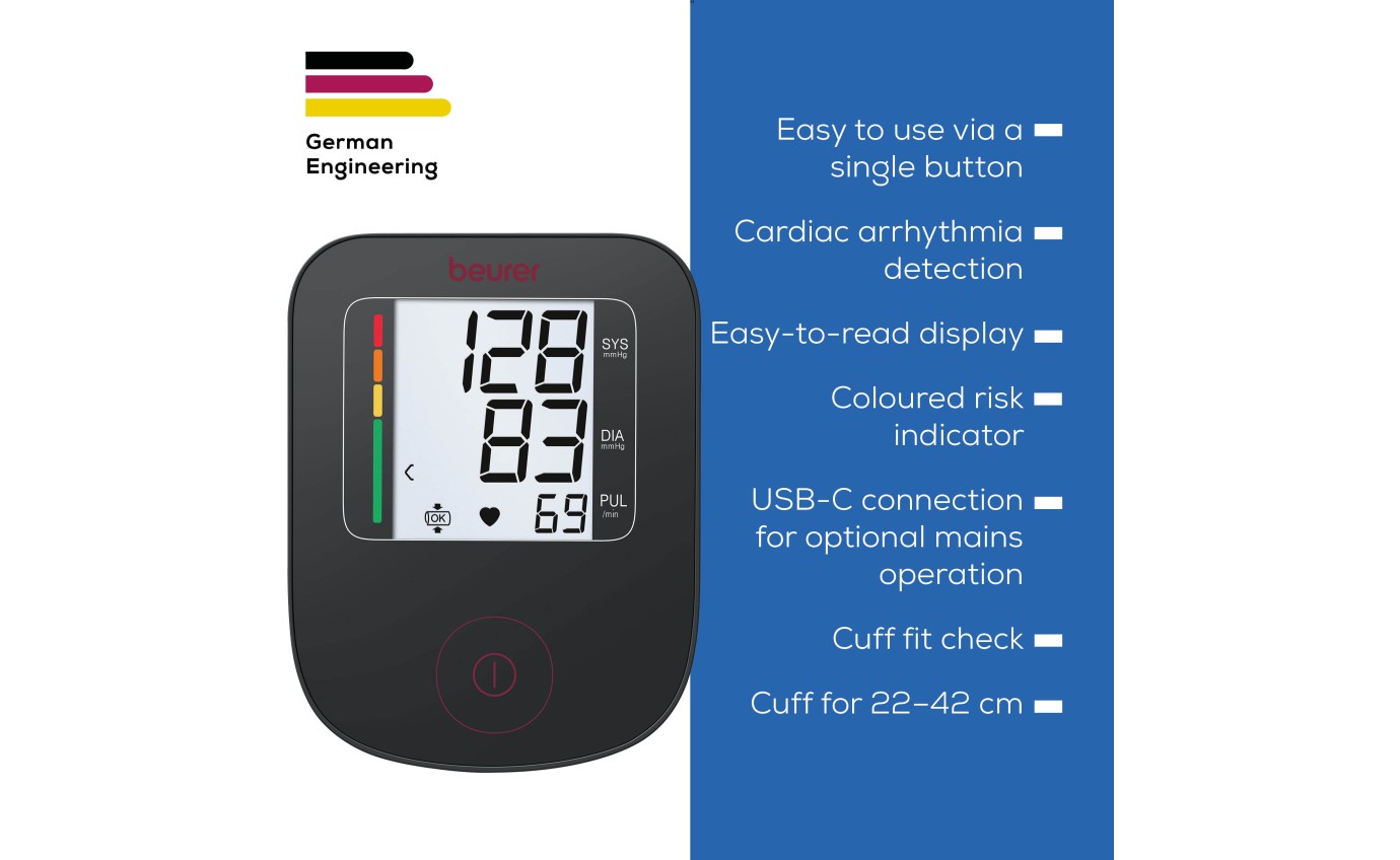 Beurer Limited Edition Upper Arm Blood Pressure Monitor BM23RC