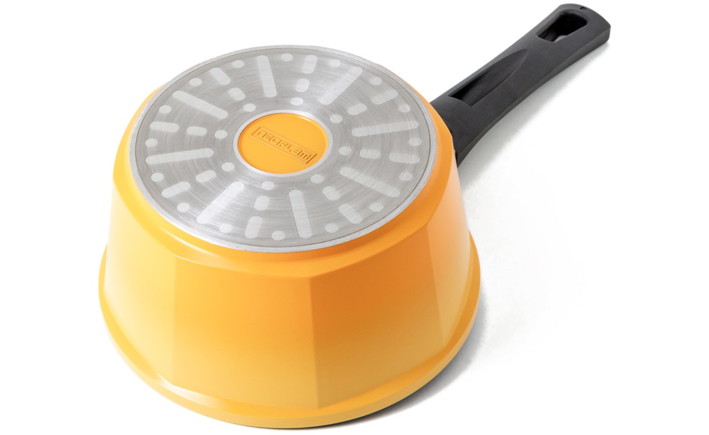 Neoflam 18cm Venn Sauce Pan Induction Yellow ECVES18I