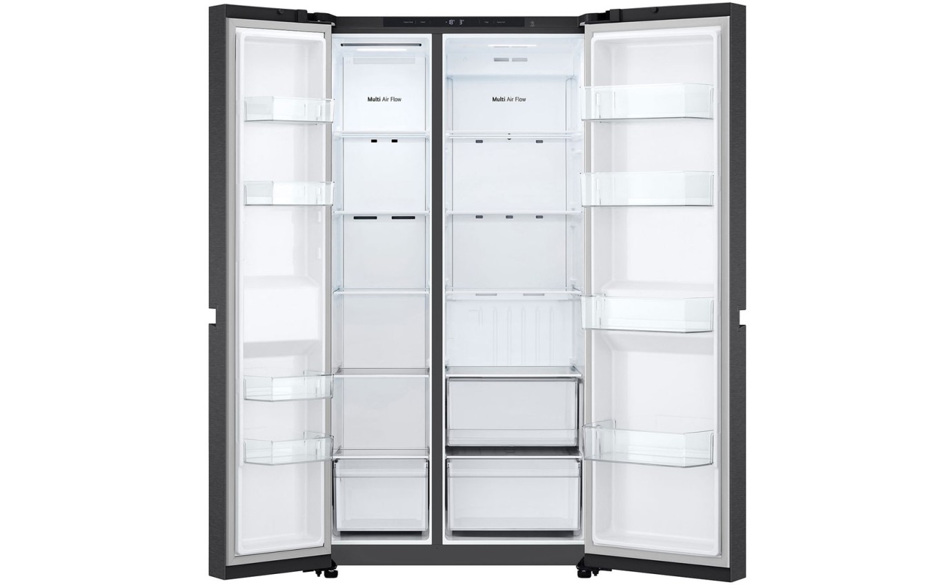 LG 664L Side By Side Fridge (Matte Black) GSB599MBL