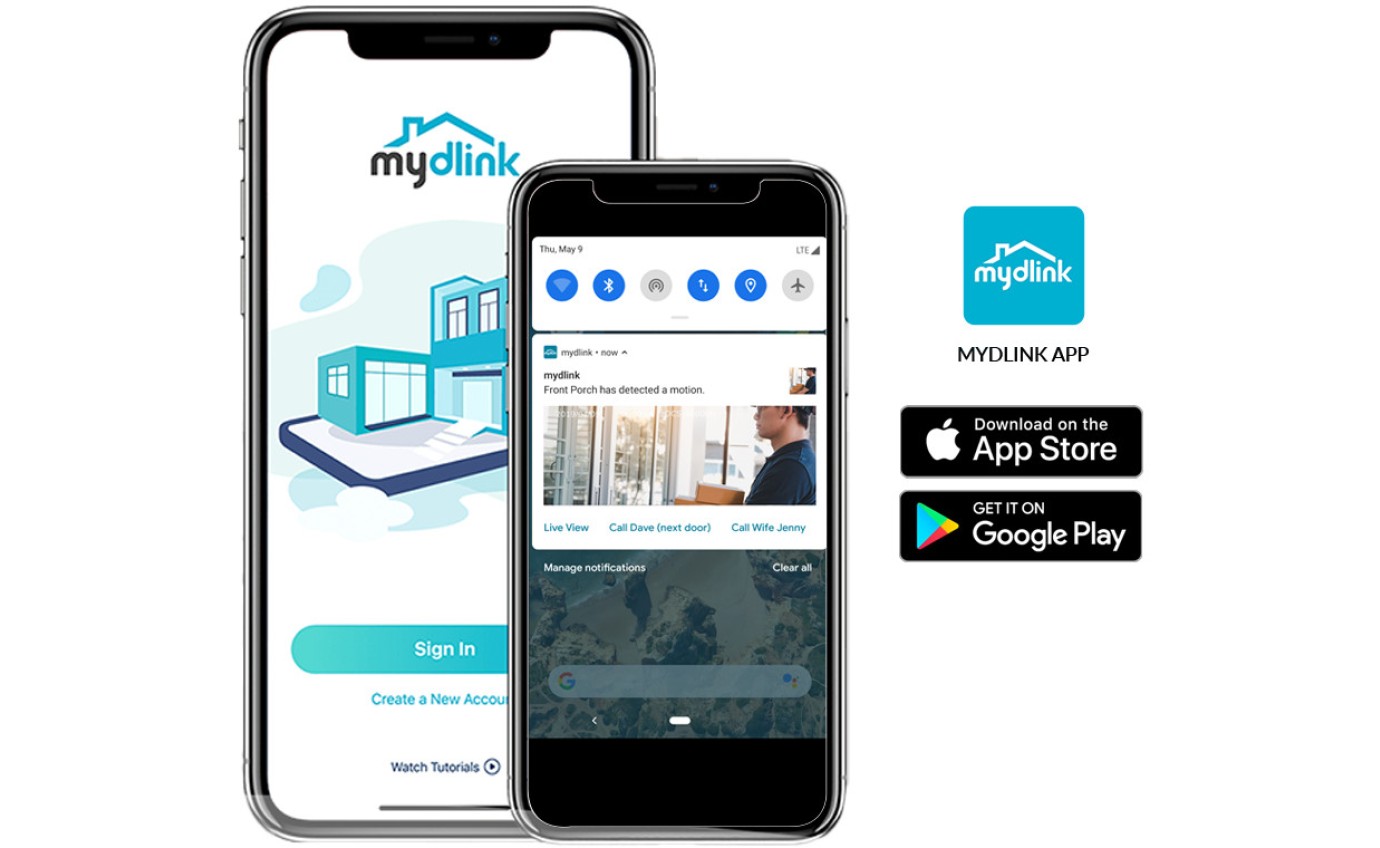 D-Link Compact Full HD Wi-Fi Camera DCS6100LHV2