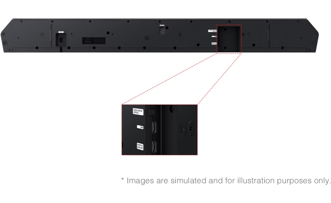 Samsung 9.1.4ch Q-Series Soundbar with Subwoofer & Rear Speakers HWQ930HXY