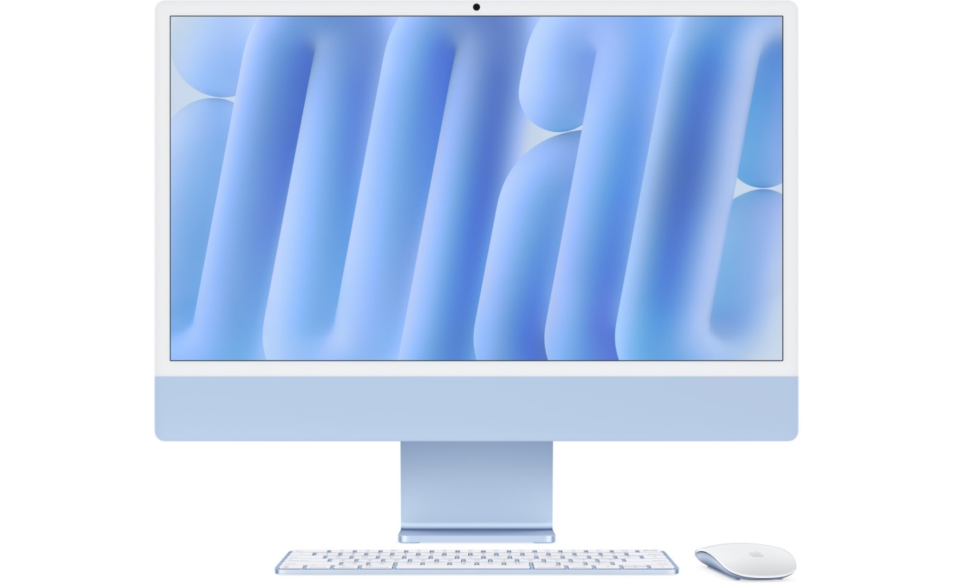 Apple iMac 24 inch Retina 4.5K M4 Chip 10-Core CPU 10-Core GPU 16GB RAM 256GB (Blue) MWV13XA