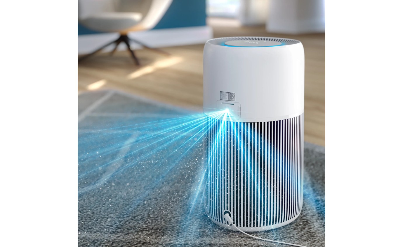 Philips PureProtect Quiet 2200 Series Smart Air Purifier (Silver White) AC222010
