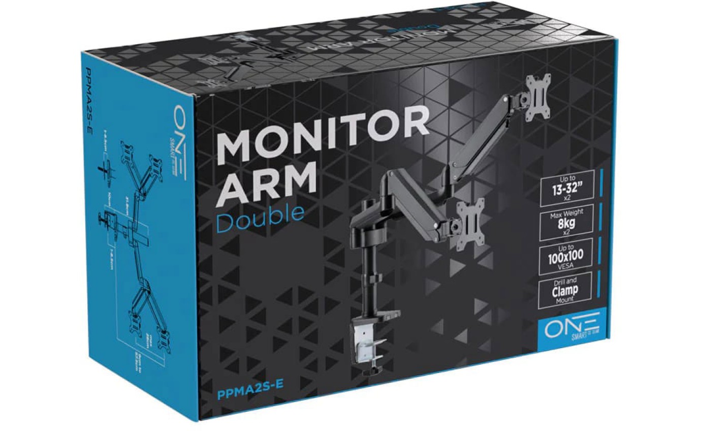 One Products Double Monitor Arm PPMA2SE