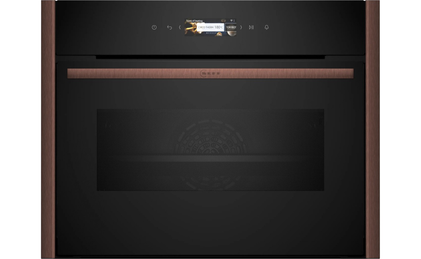 Neff 45cm N 70 Built-in Compact Oven with Microwave Function (Brushed Bronze) C29MR21Y0BBB