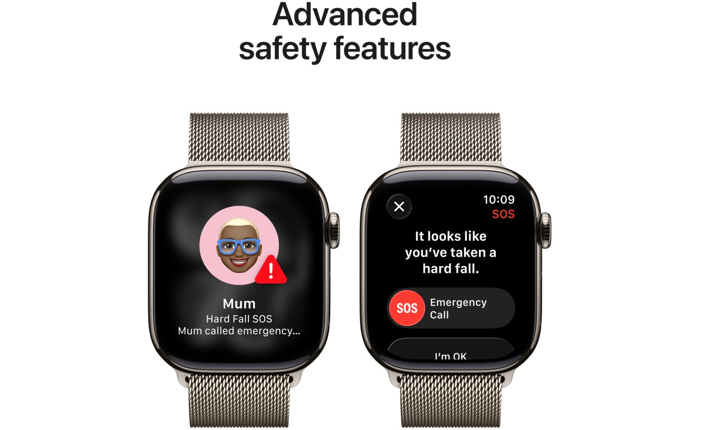 Apple Watch Series 11 GPS + Cellular 42mm Natural Titanium Case with Natural Milanese Loop MF8P4XA