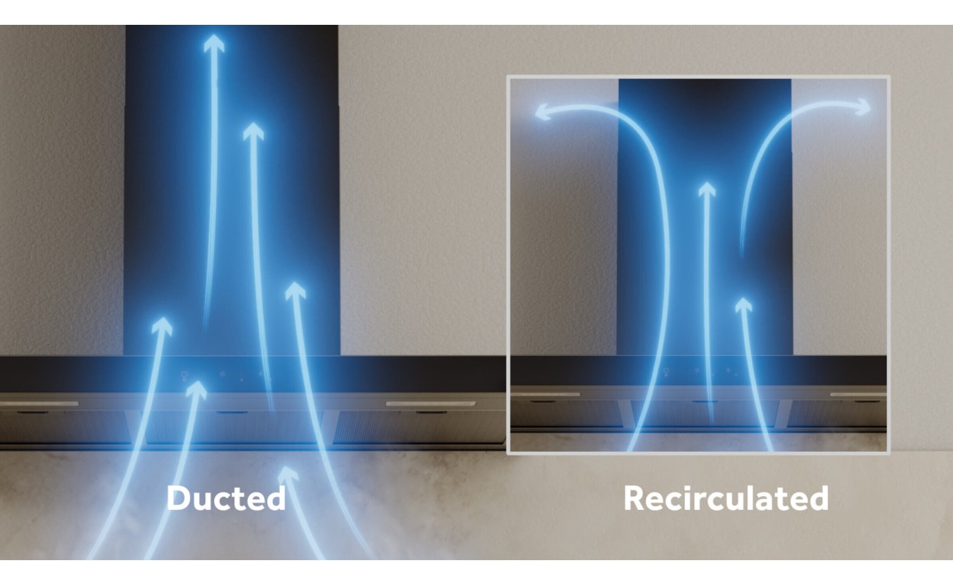 Haier 90cm 600 Series Box Chimney Wall Rangehood (Black) HC90BMB2