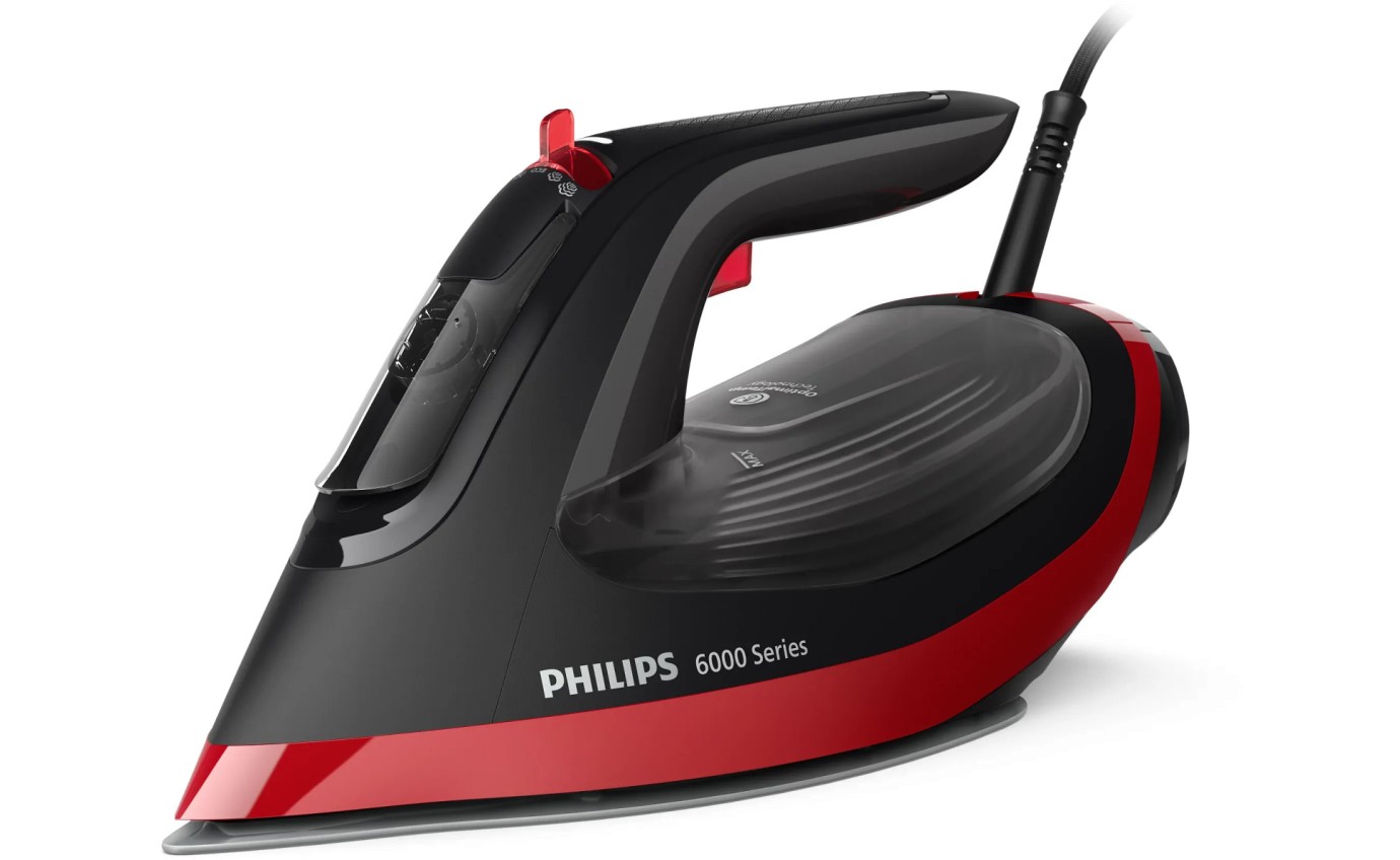 Philips 6000 Series Steam Iron (Red/Black) DST613040
