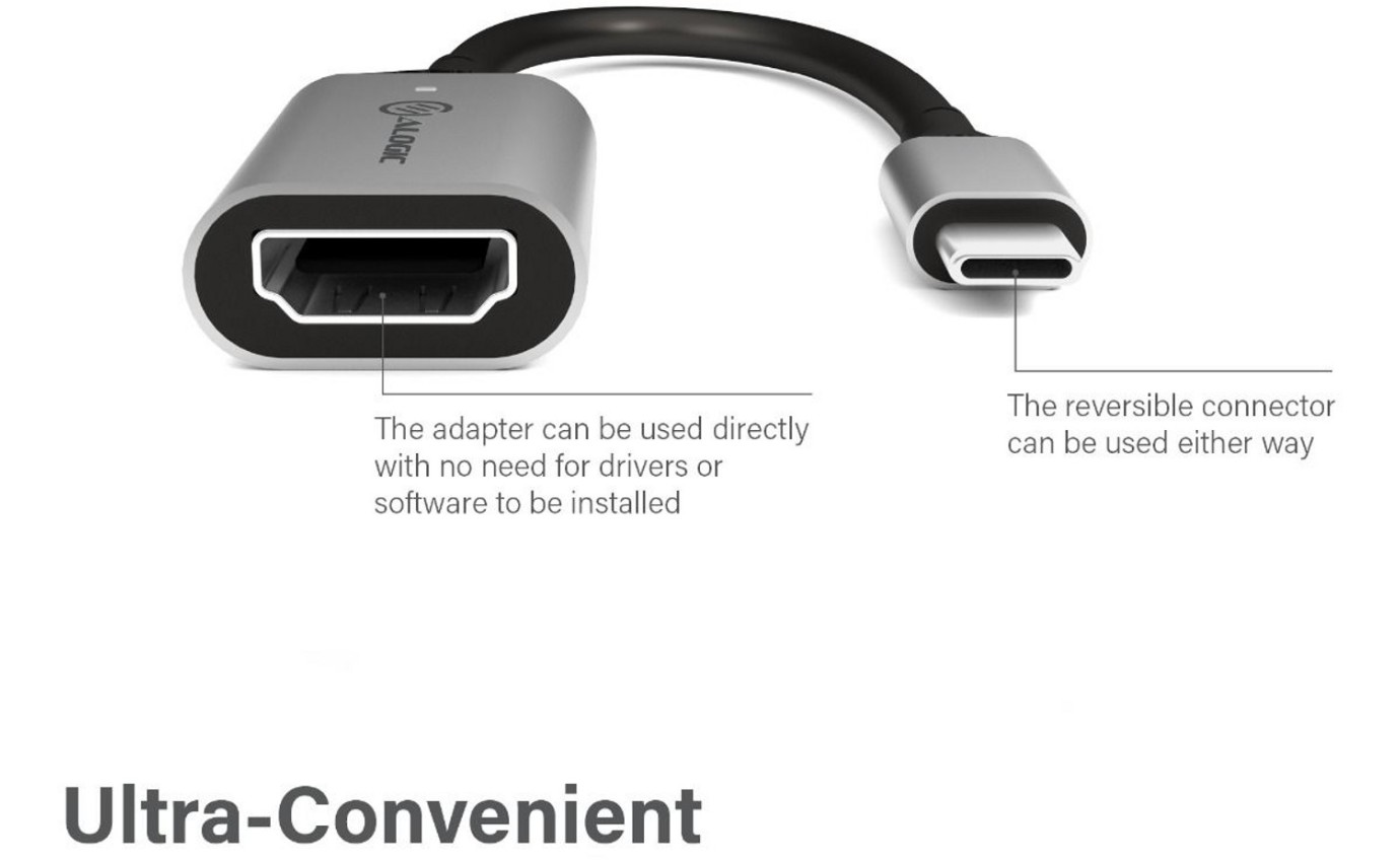 ALOGIC USB-C to HDMI Adapter (15cm) ULUCHDADP