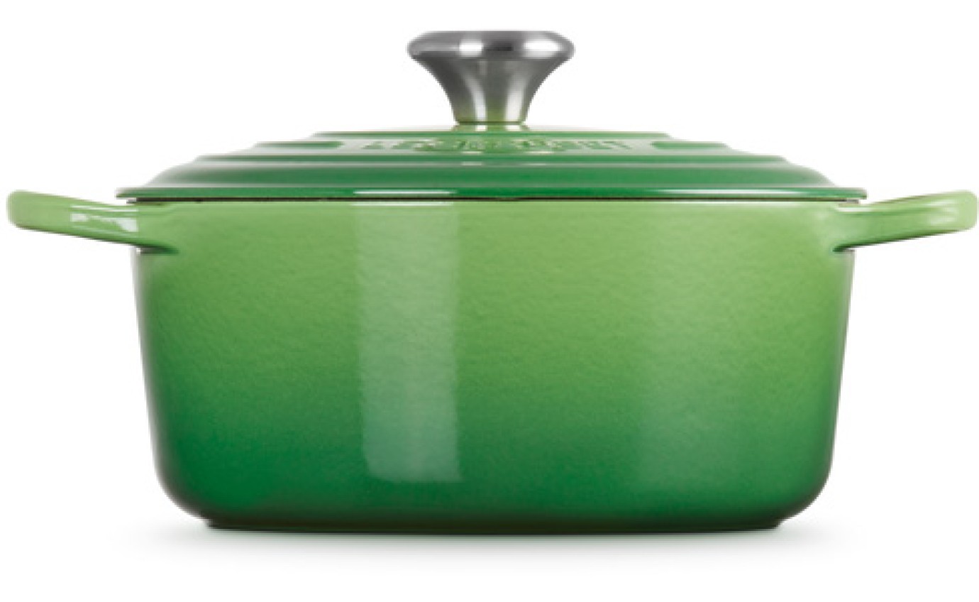 Le Creuset 24cm Cast Iron Round Casserole (Bamboo Green) 21177244082430