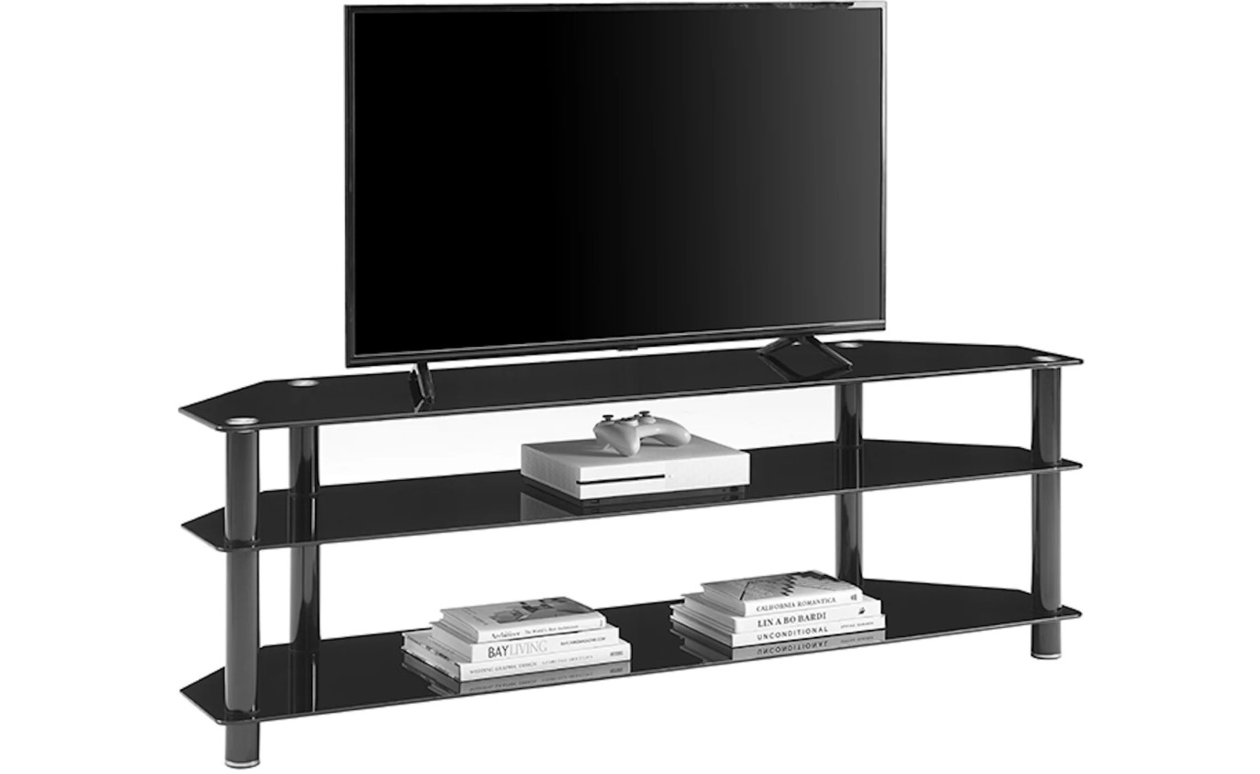 Tauris ACE 1500mm Tempered Glass & Steel Entertainment Unit ACE1500