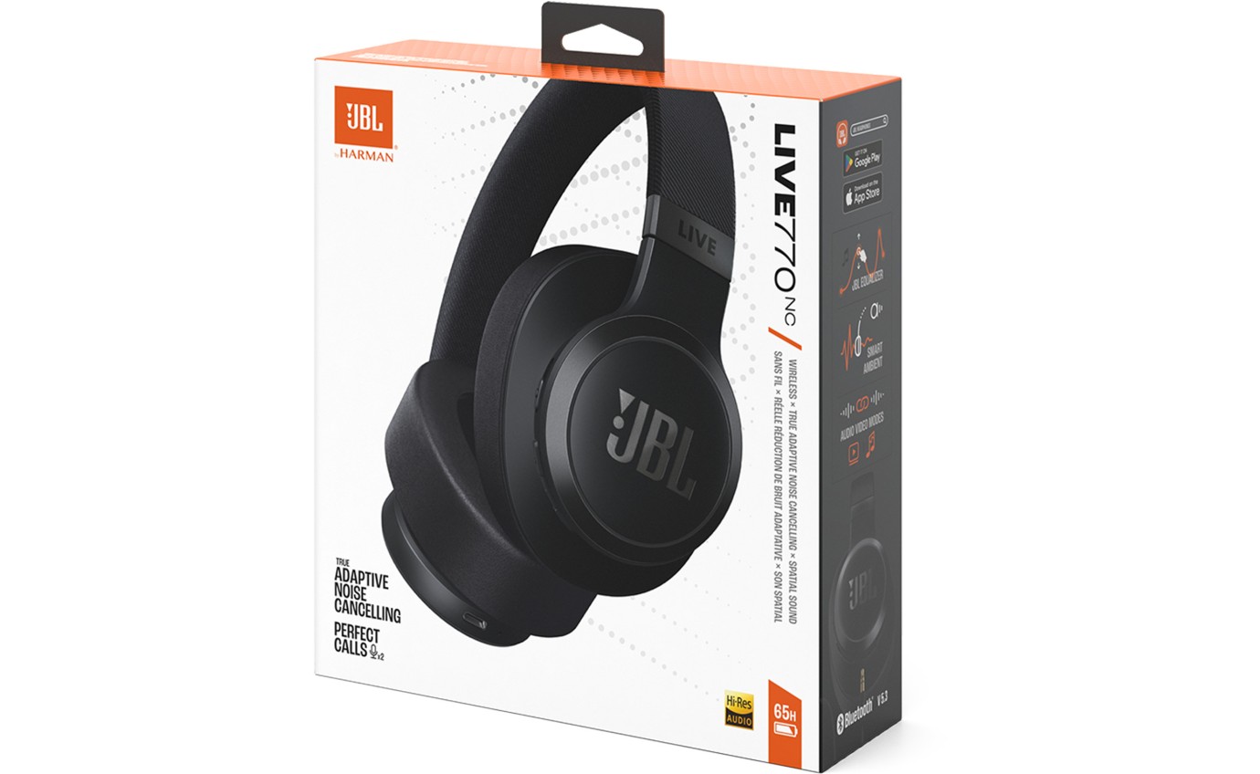 JBL Live 770NC Wireless Headphones (Black) JBLLIVE770NCBLK