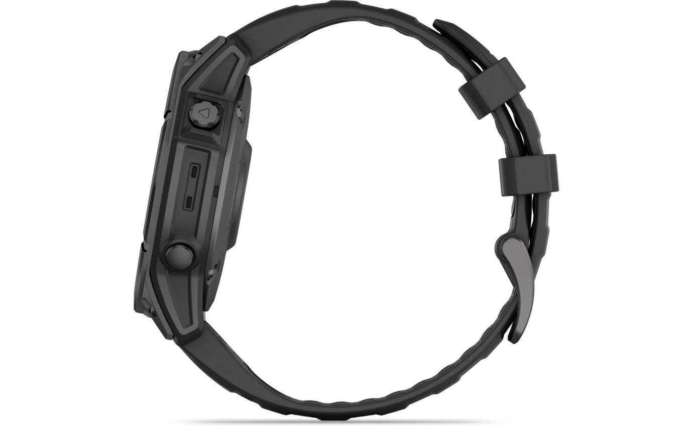 Garmin fenix&reg; E 47mm AMOLED (Slate Grey Steel with Black Silicone Band) 0100302501