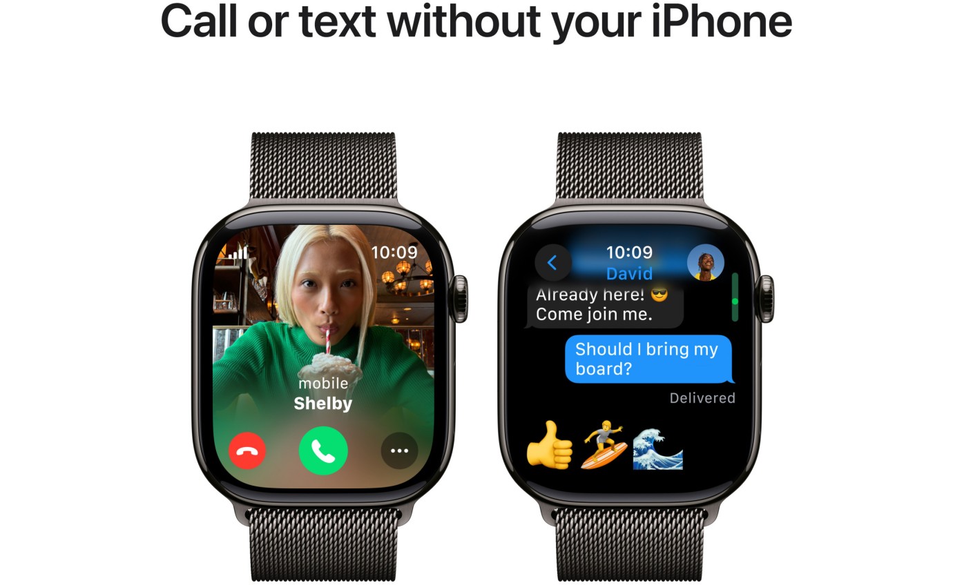 Apple Watch Series 10 GPS Cellular 46mm Slate Titanium Case with Milanese Loop S M MC7R4ZPA MC7R4ZP A Retravision