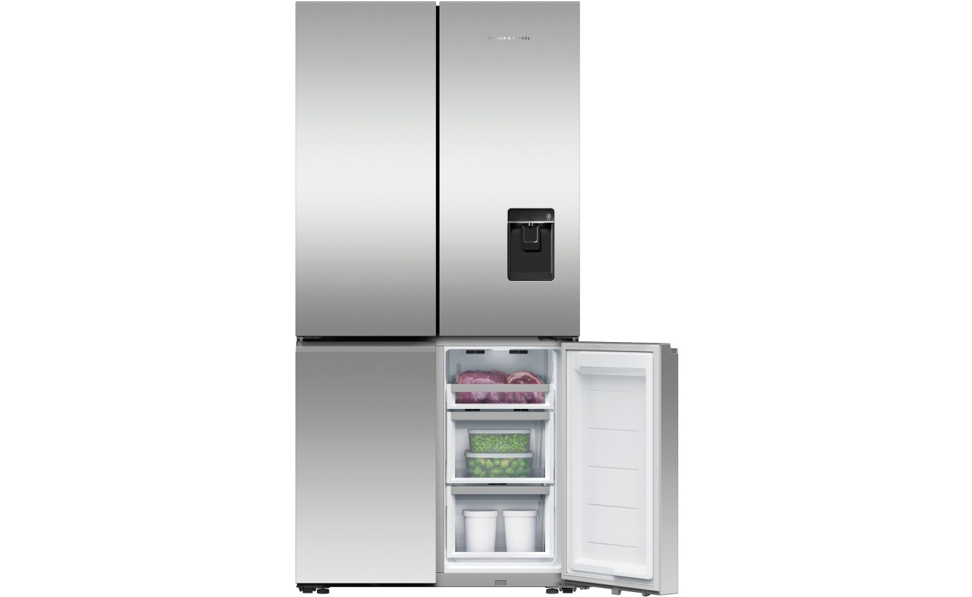 Fisher & Paykel 690L Series 7 Quad Door Refrigerator Freezer, Ice & Water RF730QNUVX1