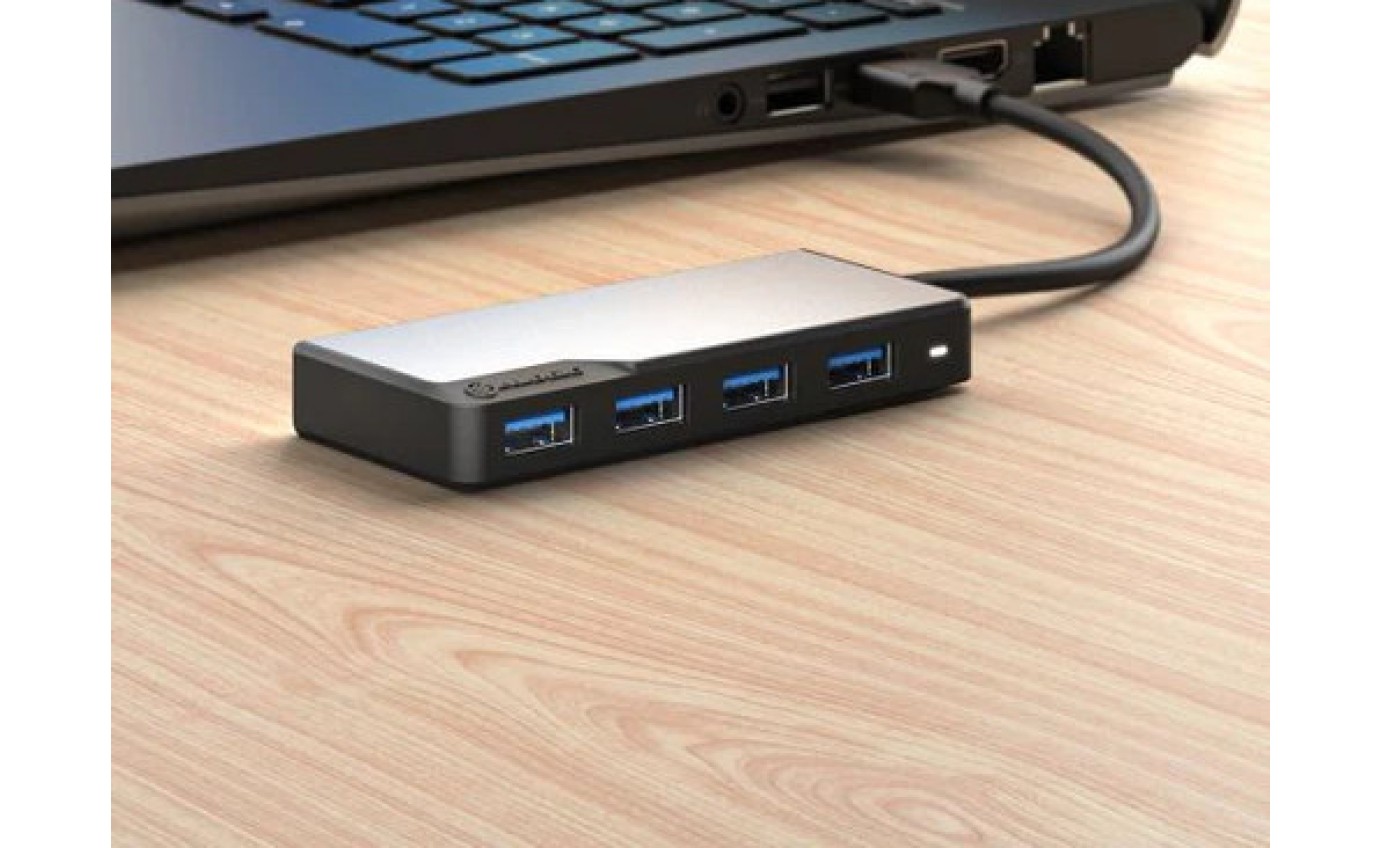 ALOGIC 4 Port USB-A Adapter Hub (Space Grey) UAFUUASGR