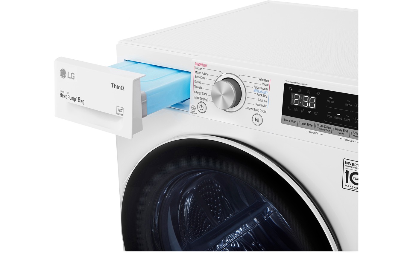 LG 8kg Heat Pump Dryer DVH508W