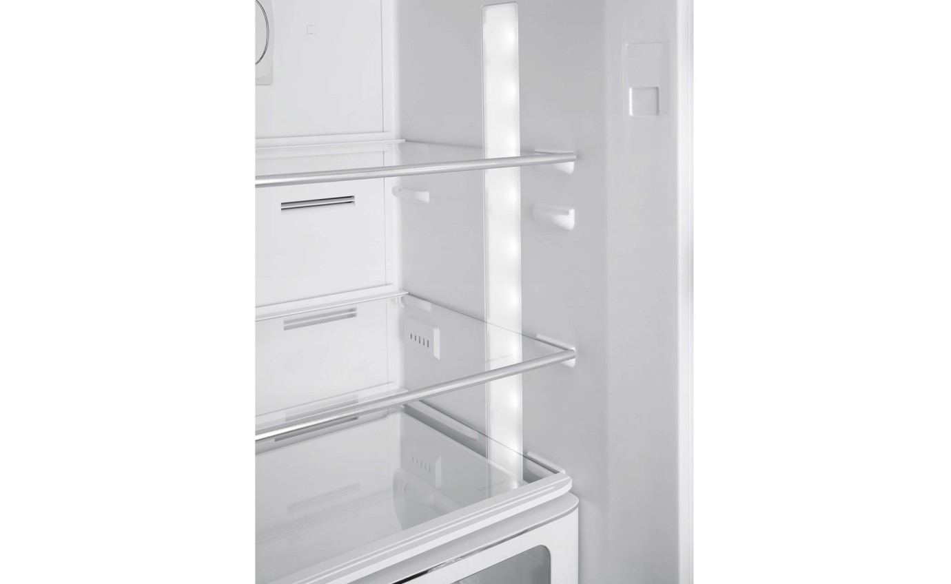 Smeg 331L 50s Style Retro Bottom Mount Fridge (White) FAB32RWH5AU
