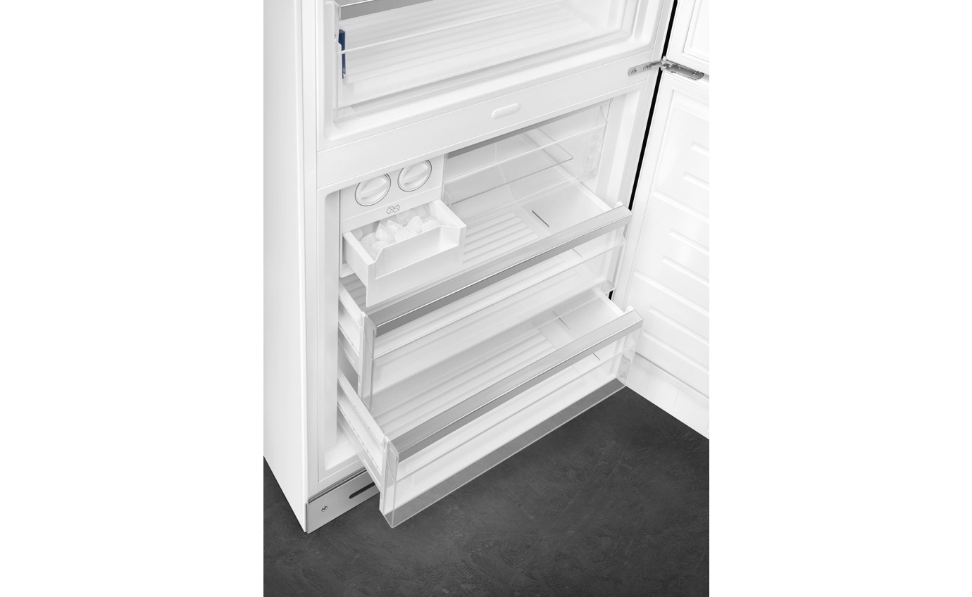 Smeg 481L 50s Style Retro Bottom Mount Fridge (White) FAB38RWH5AU