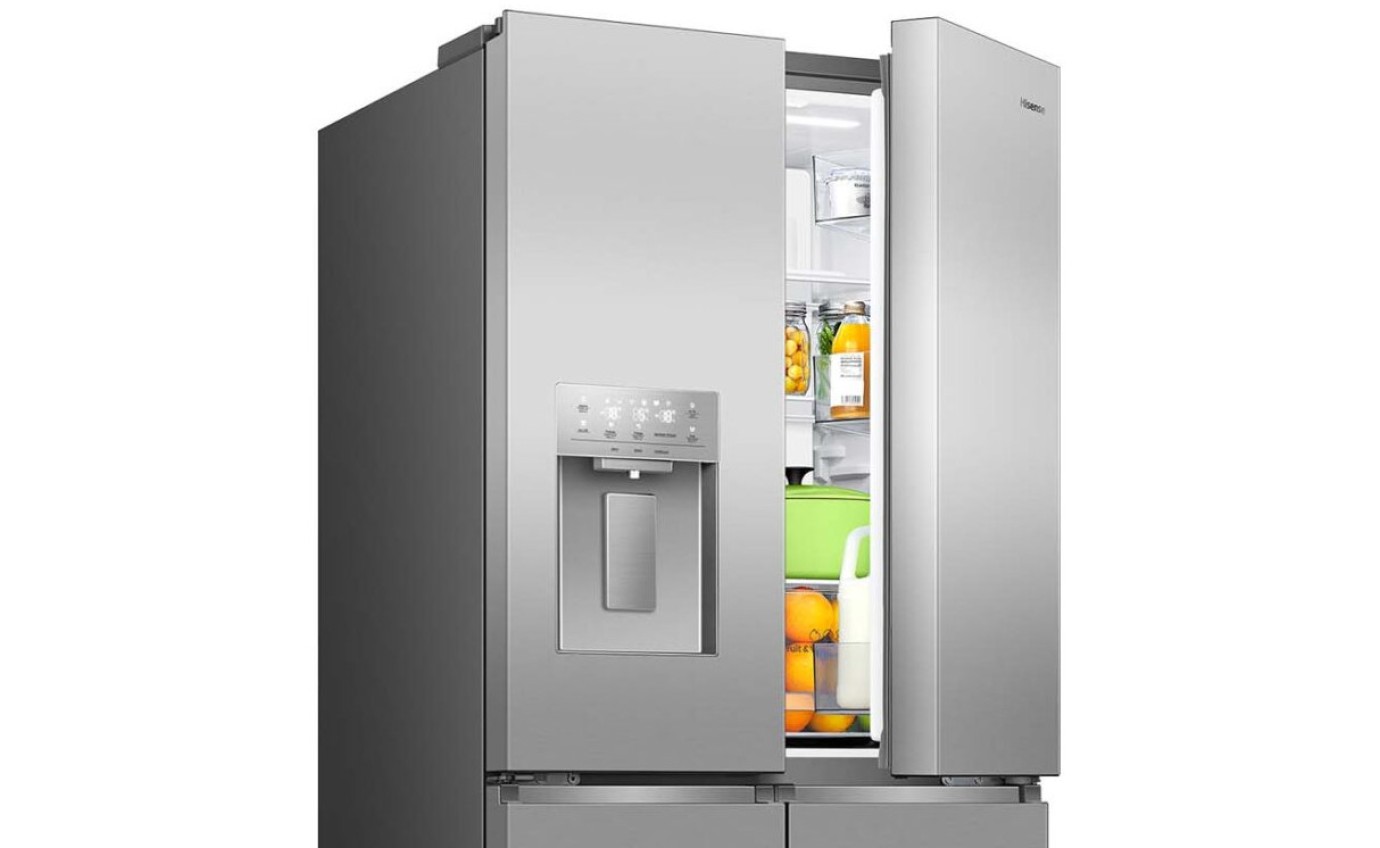 Hisense 483L PureFlat Slim French Door Fridge (Silver) HRCD483TSW