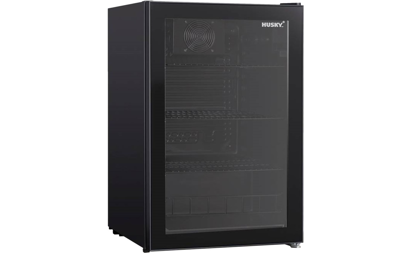 Husky 3 door bar fridge on sale