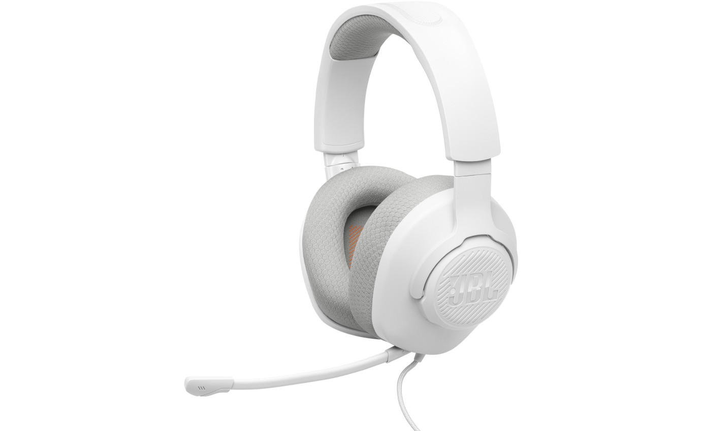 JBL Quantum 100 M2 Wired Over-Ear Headphones (White) JBLQTUM100M2WHT