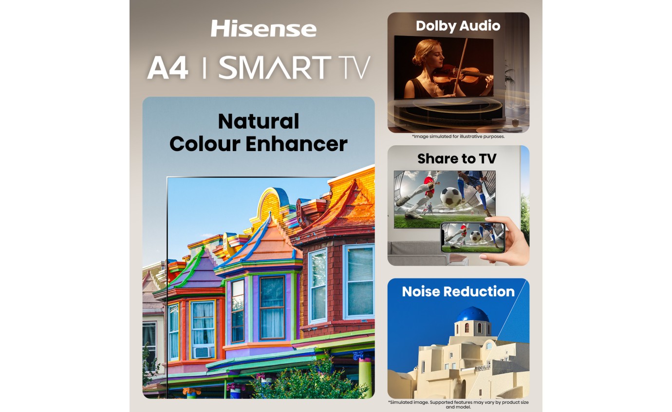 Hisense 32 inch A4S HD Smart TV 32A4SAU