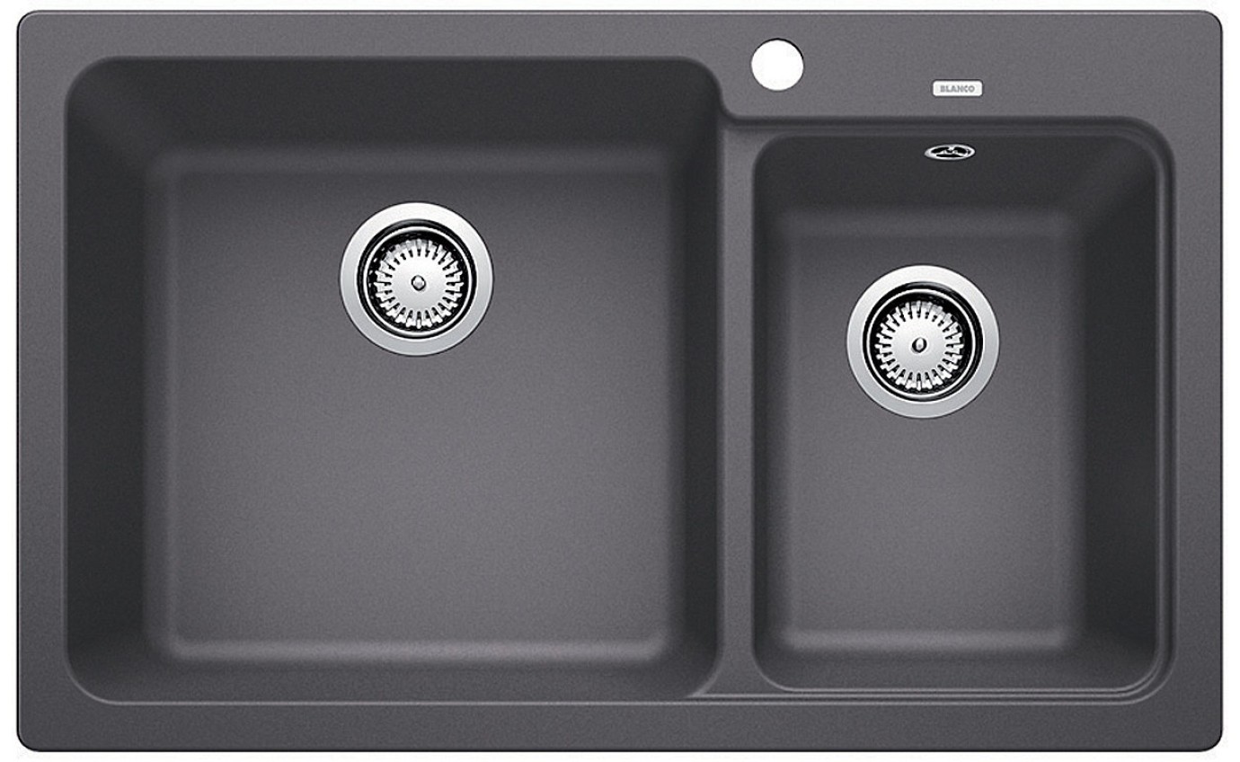 Blanco NAYA 8 1 1/2 Bowl Sink (Rock Grey) NAYA8GK5