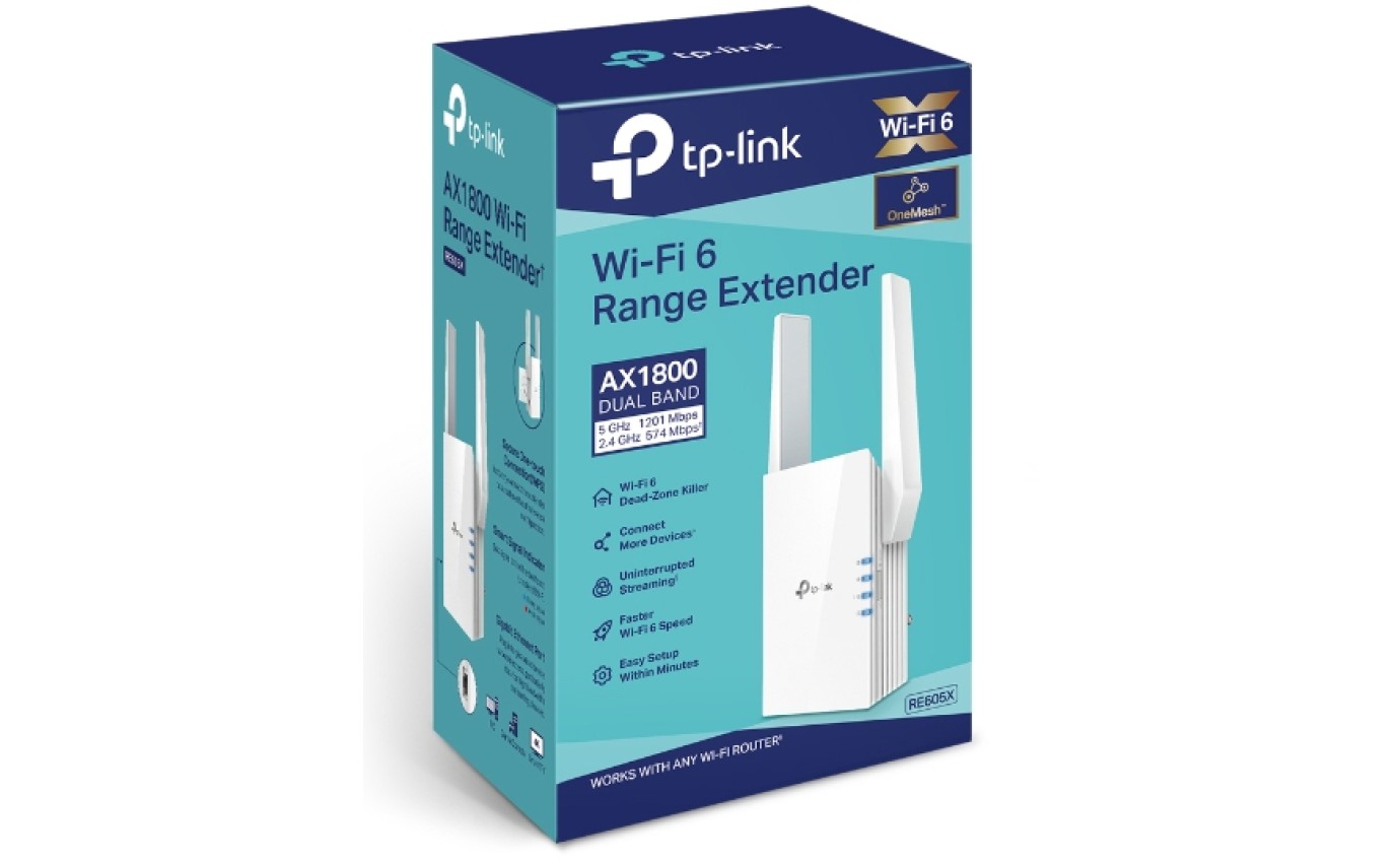 TP-Link AX1800 Wi-Fi Range Extender RE605X