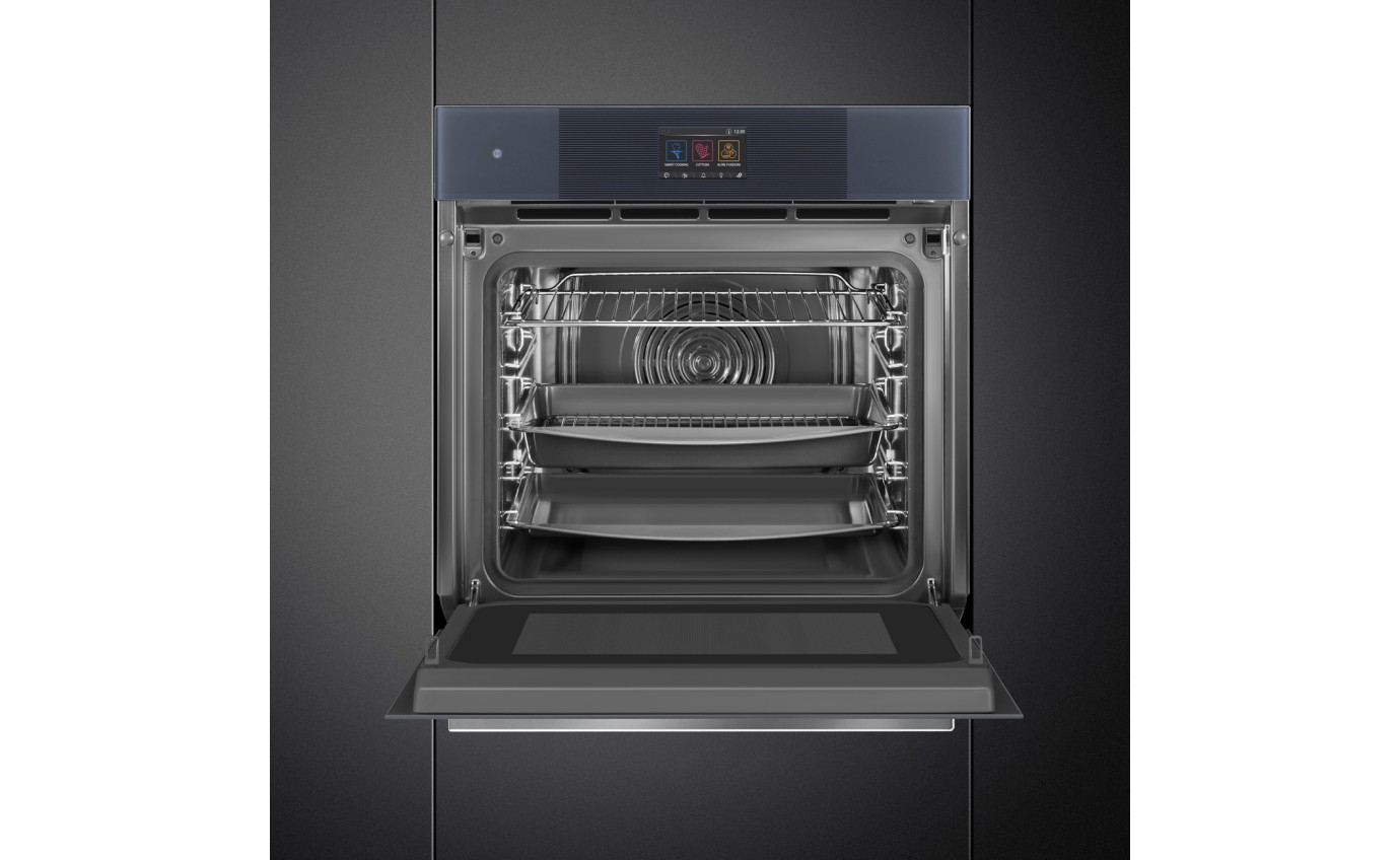 Smeg 60cm Linea Galileo Omnichef Oven with Vapour Clean - Neptune Grey SO6104APG