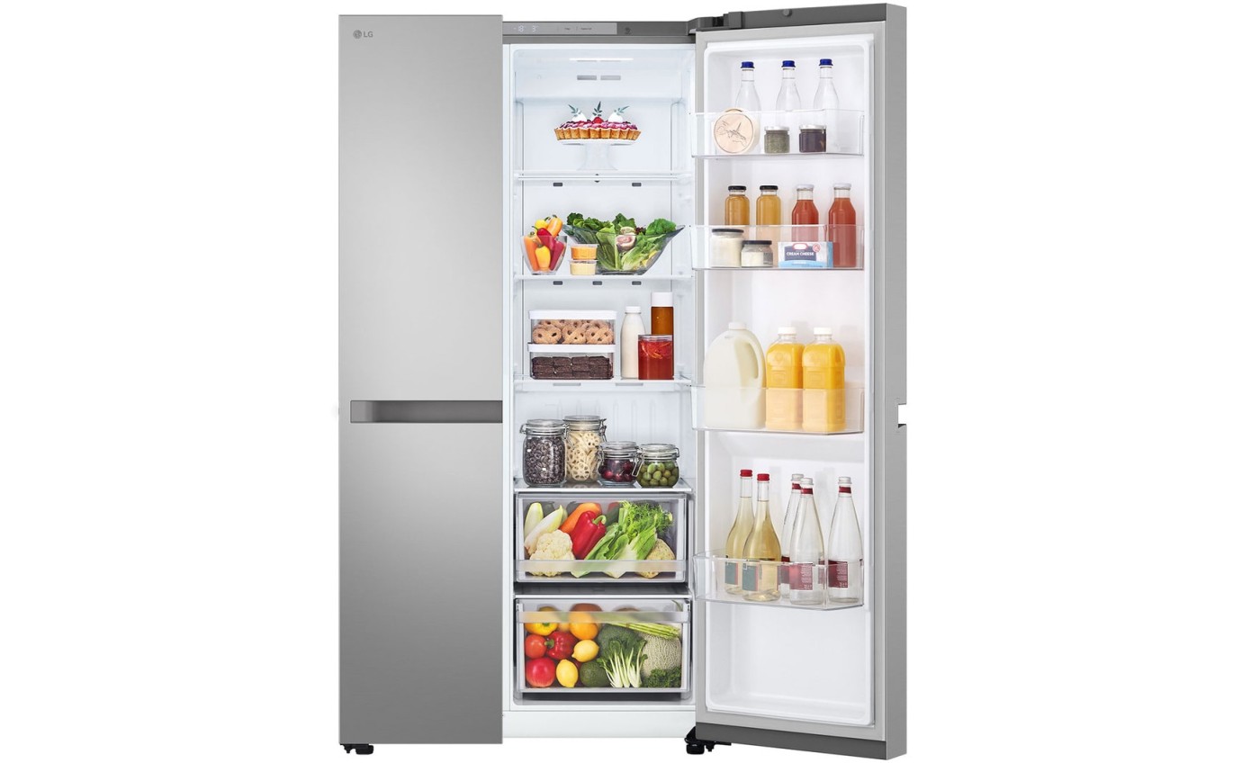 LG 664L Side By Side Fridge (Stainless) GSB599PL