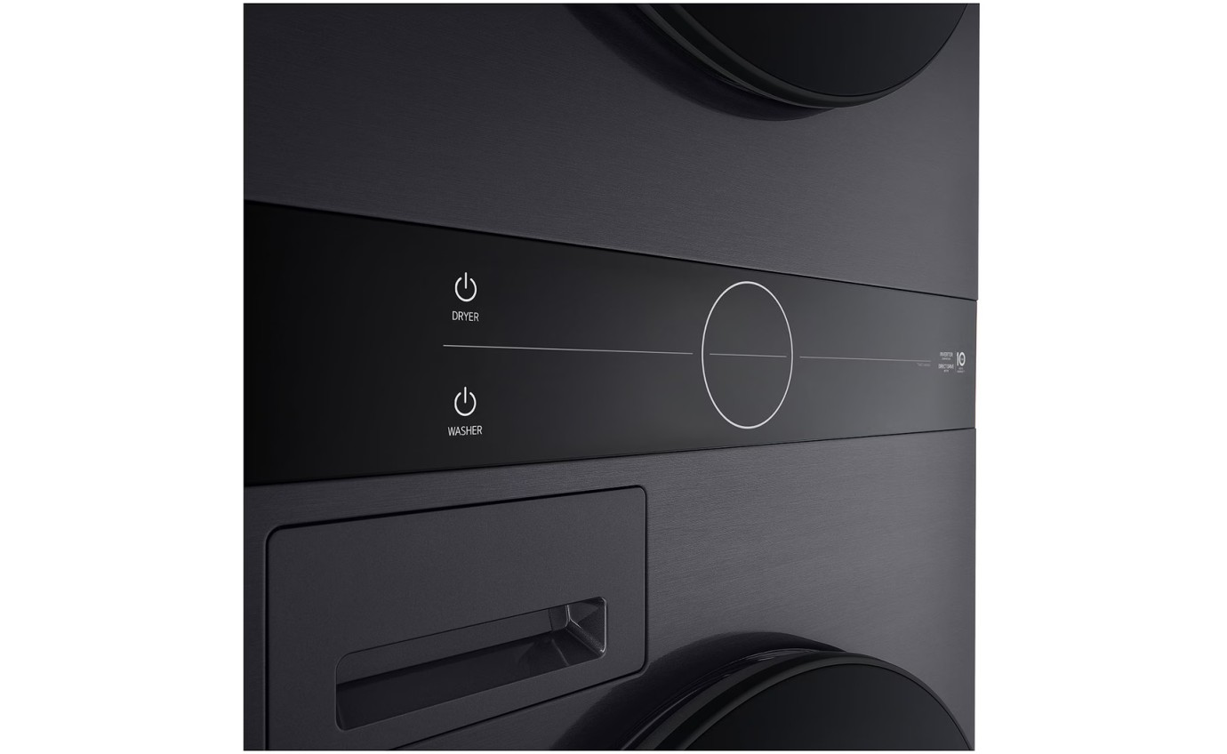 LG 12/10kg WashTower&trade; Stacked Washer Dryer (Black) WWT1210BX