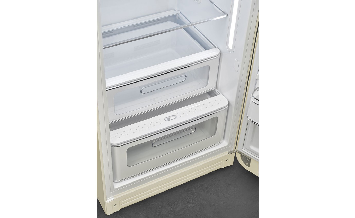 Smeg 270L 50s Style Retro Single Door Fridge (Cream) FAB28RCR5AU
