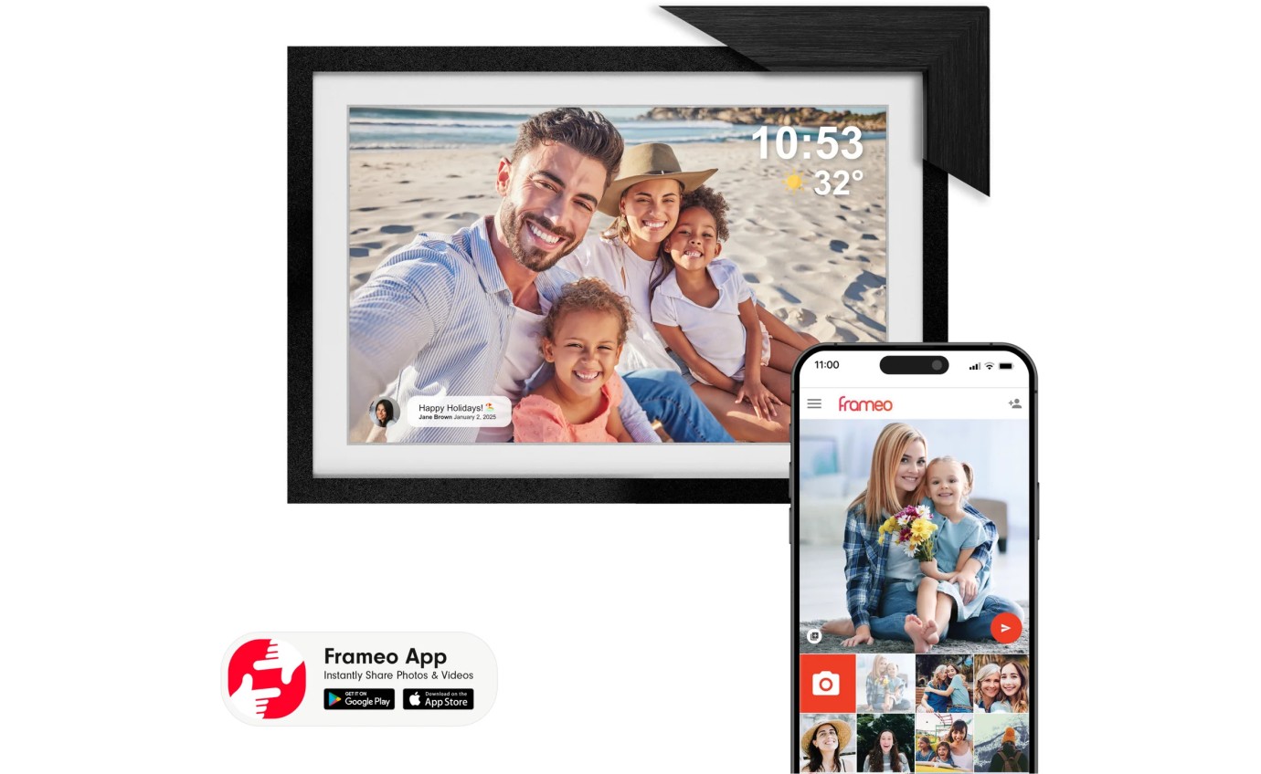 Soho 15.6&rdquo; FHD Smart Digital Photo Frame (Black) SO15FHDSP