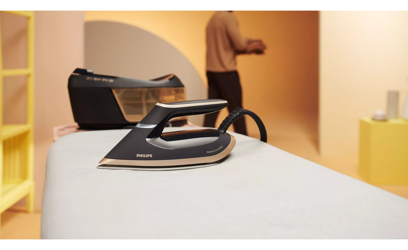 Philips PerfectCare 6000 Series Steam Generator Iron (Black/Gold) PSG606480
