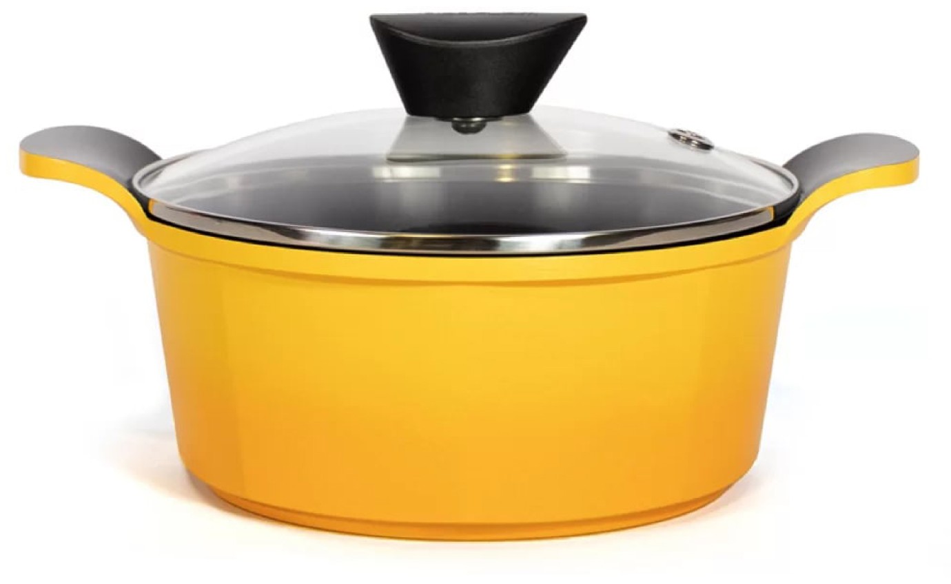 Neoflam Venn 20cm Induction Casserole (Yellow) CVC20Y
