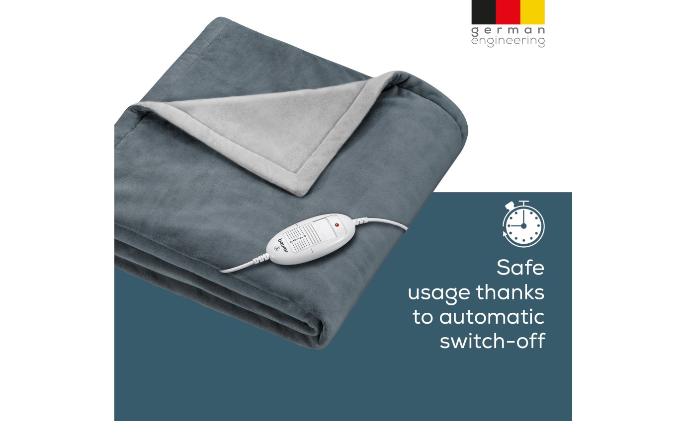 Beurer Super Cosy Heated Throw (Dark Grey) HD75DG