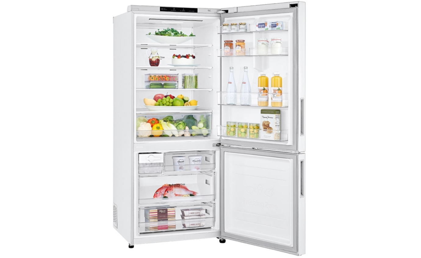 LG 420L Bottom Mount Fridge (White) GB455WL