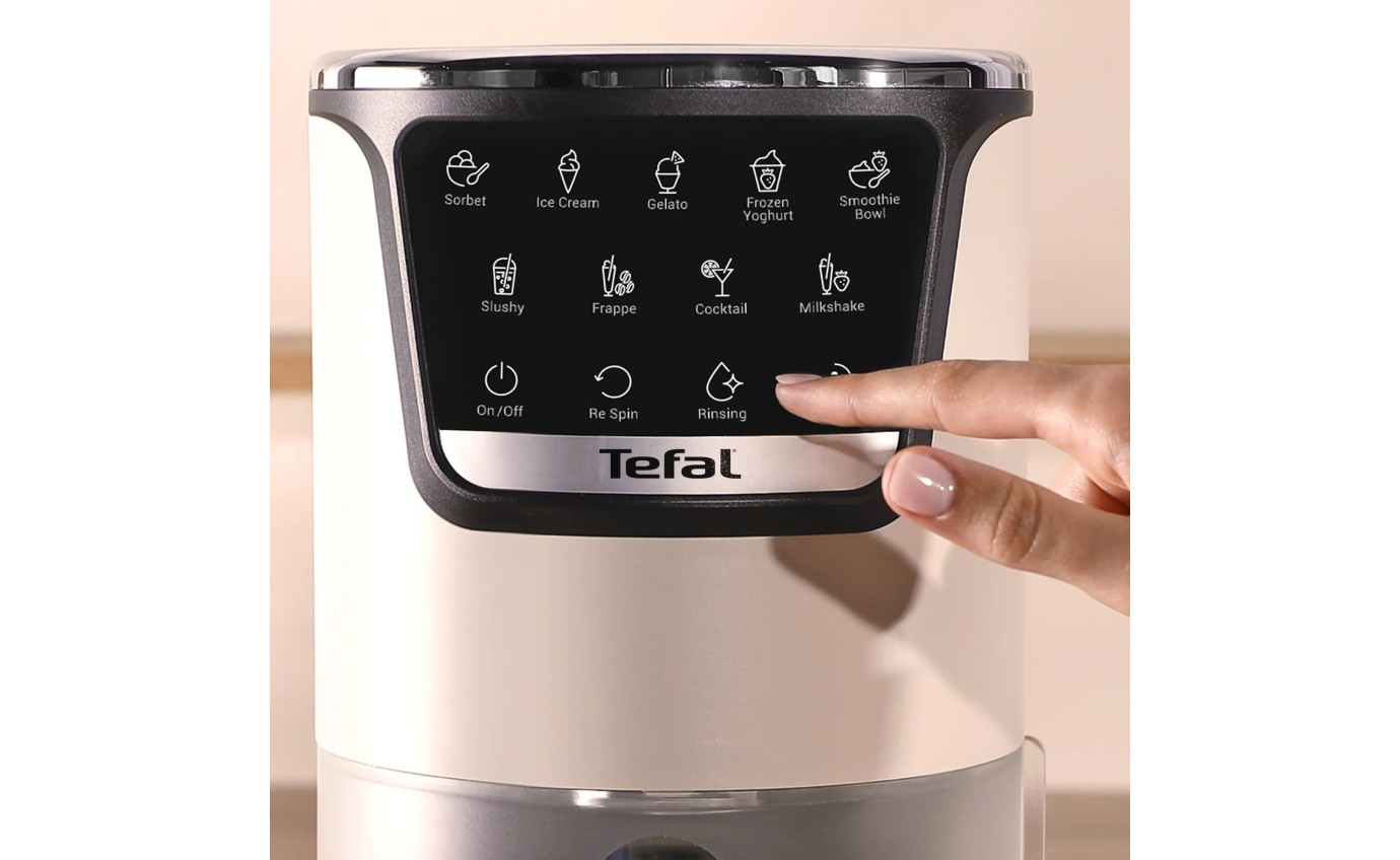 Tefal Dolci Rise Ice Cream Maker with Bonus Nesquik Tins NQ31IG04A