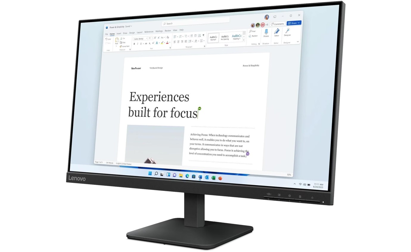 Lenovo 23.8 inch L24-4e FHD IPS Monitor 68C2KAC1AU